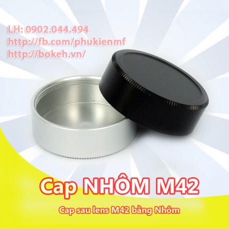 Cap sau lens M42 Nhôm