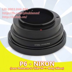 Pentacon Six - Nikon - KIPON (P6-AI)