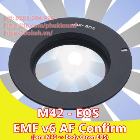 M42 - Canon EOS - Màu đen, EMF v6 (M42-EOS-B6)