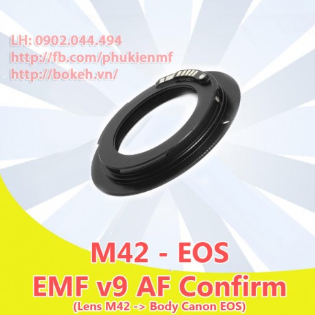 M42 - Canon EOS - Màu đen, EMF v9 (M42-EOS-B9)