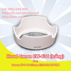 Hood EW-63C for Canon EF-S 18-55mm f/3.5-5.6 IS STM (màu trắng)