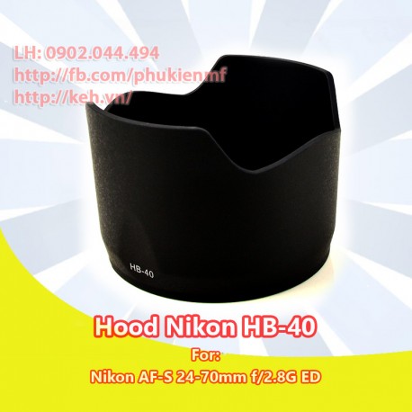Hood HB-40 for Nikon AF-S 24-70mm f/2.8G ED