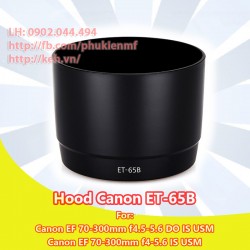 Hood ET-65B for Canon EF 70-300f/4-5.6 IS USM, 70-300f/4.5-5.6 DO IS USM