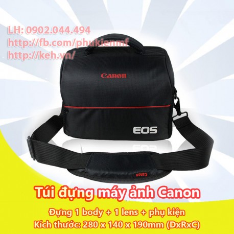 Túi máy ảnh chữ nhật Canon (1 body, 2 lens)
