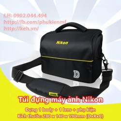 Túi máy ảnh chữ nhật Nikon (1 body, 1-2 lens)