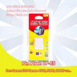 Pin Pisen LP-E5 for Canon EOS 450D, 1000D, 500D