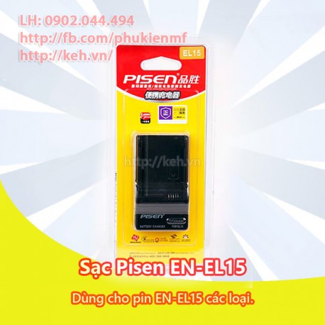 Sạc Pisen EL15 For Nikon D7000, D7100, D600, D800, D800E, V1