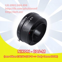 Mount Nikon F/Ai/Ai-S/AF-D - Canon EOS-M (AI-EOSM)