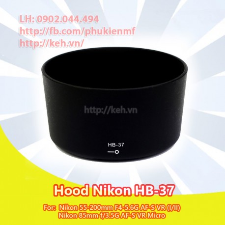 Hood HB-37 for NIKON AF-S 85f3.5G 55-200f4-5.6G