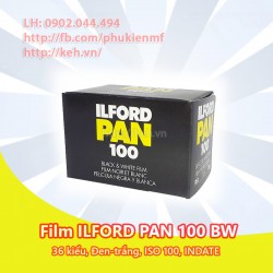 Film Đen trắng Ilford PAN 100 35mm 36exp (INDATE)