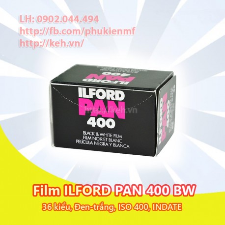 Film Đen trắng Ilford PAN 400 35mm 36exp (INDATE)