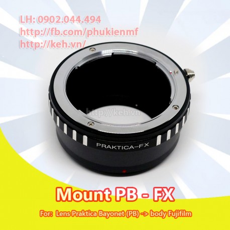 Mount Praktica Bayonet (PB) - Fujifilm X (PB-FX)