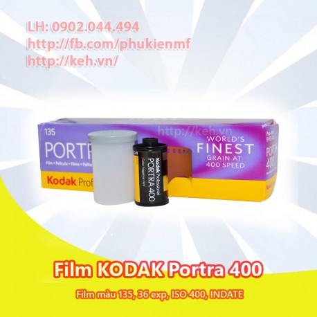 Film KODAK Portra 400 màu 135 36xp INDATE