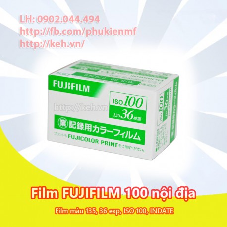 Film Fujifilm Fujicolor 100 nội địa màu 135 36xp INDATE